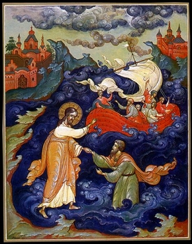 Бушков В.А. Хождение Иисуса Христа по водам. Палех