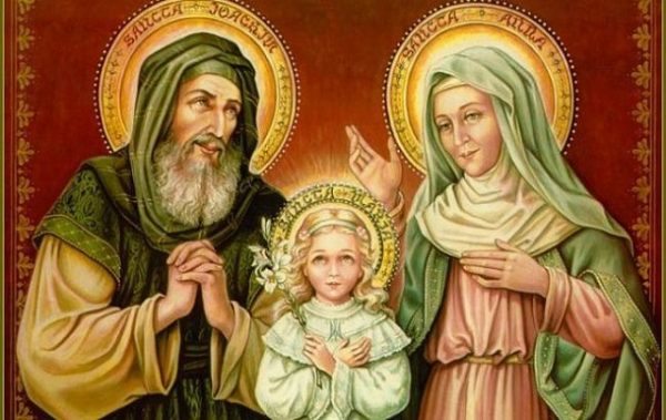 Святая Анна с супругом и дочерью