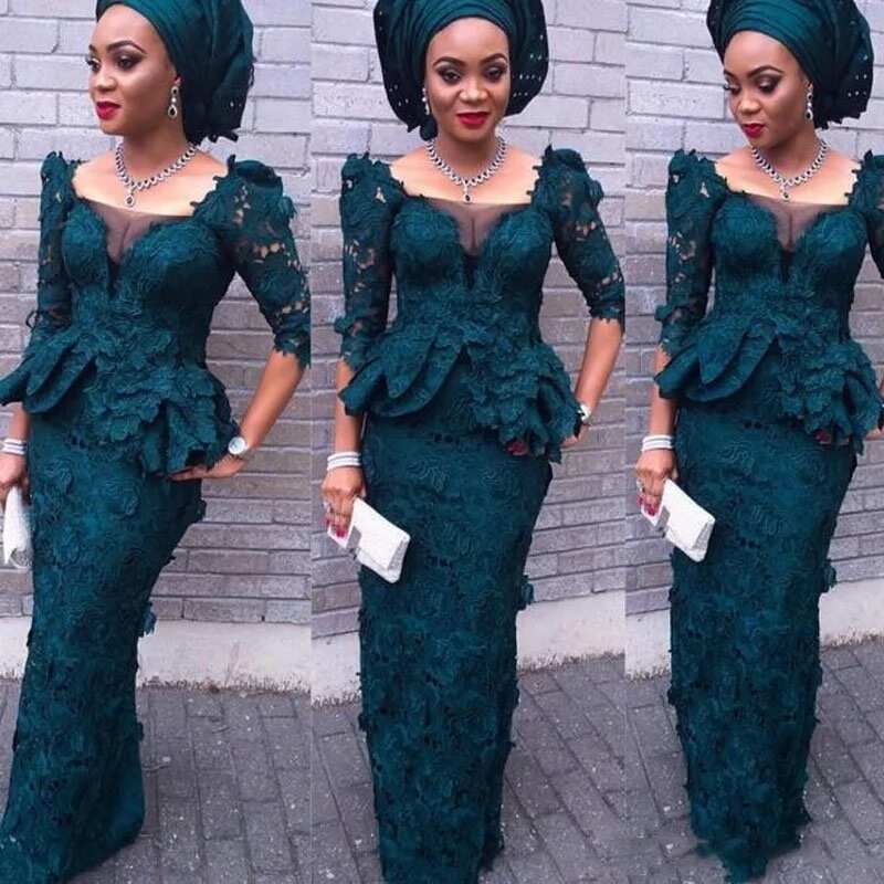 Nigerian traditional styles: Gorgeous lace dress