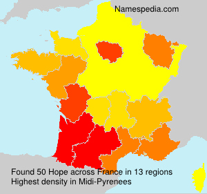 Surname Hope in France