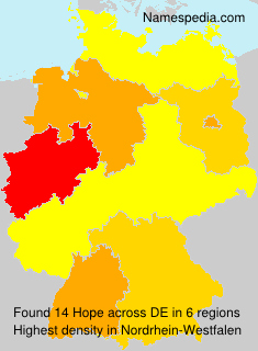 Surname Hope in Germany