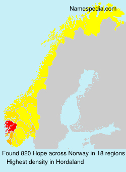 Surname Hope in Norway