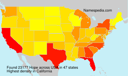 Surname Hope in USA