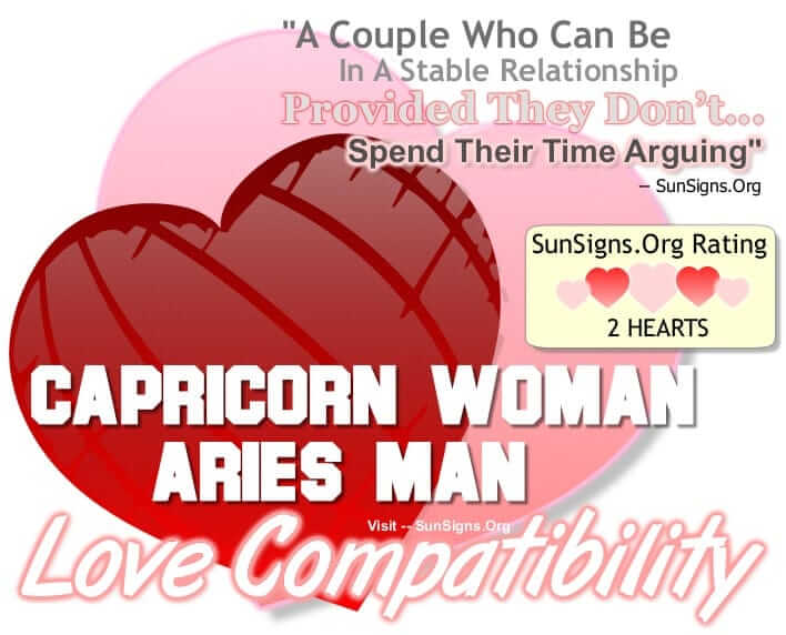 capricorn woman aries man