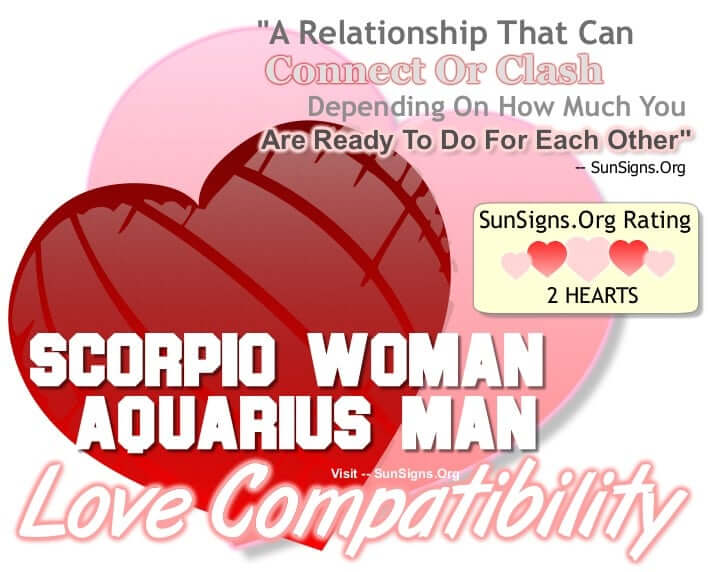 scorpio woman aquarius man