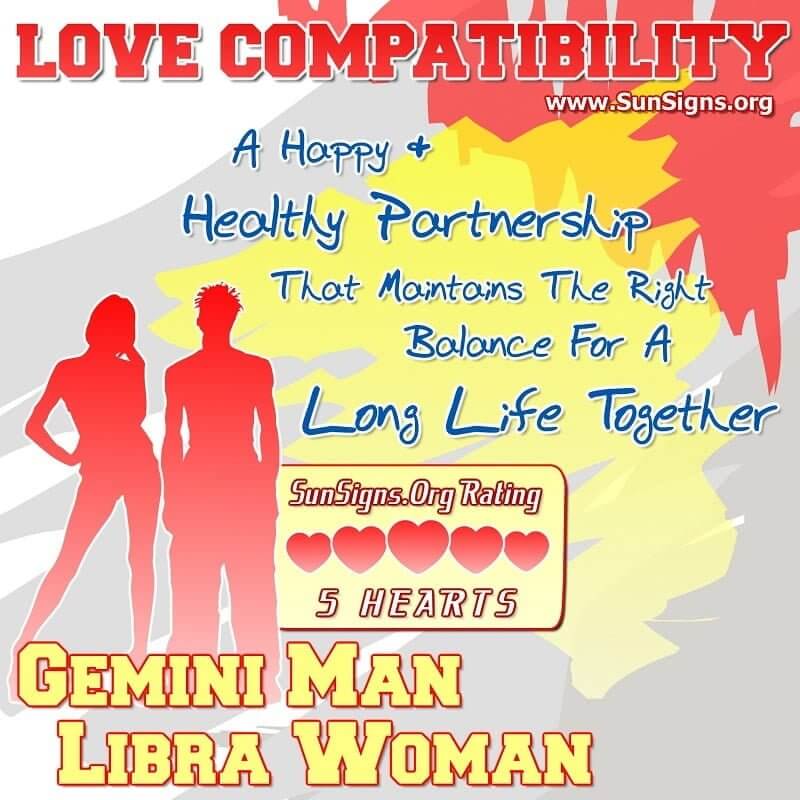 gemini man libra woman love compatibility