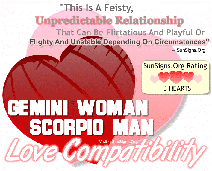 Gemini Woman Scorpio Man Love Compatibility