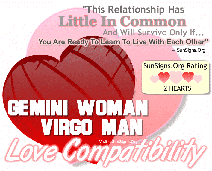 Gemini Woman Virgo Man Love Compatibility