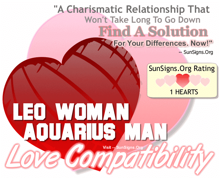 Leo Woman Aquarius Man Love Compatibility