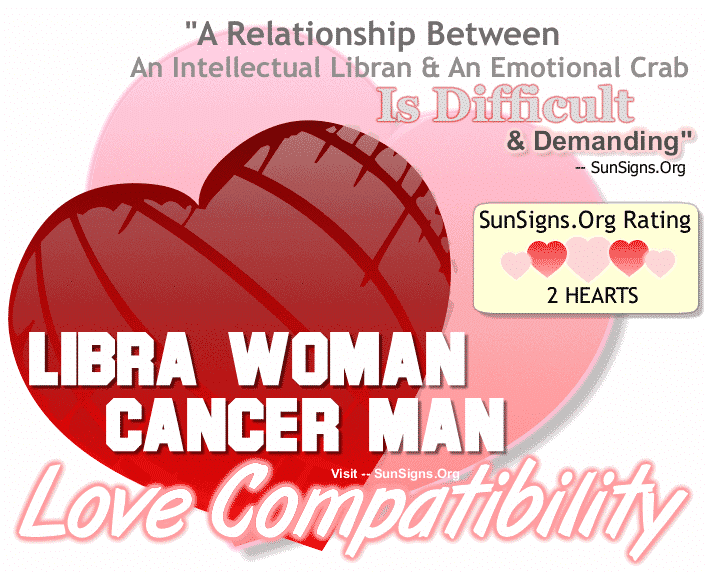Libra Woman Cancer Man Love Compatibility