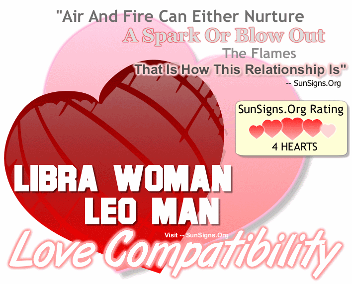 Libra Woman Leo Man Love Compatibility