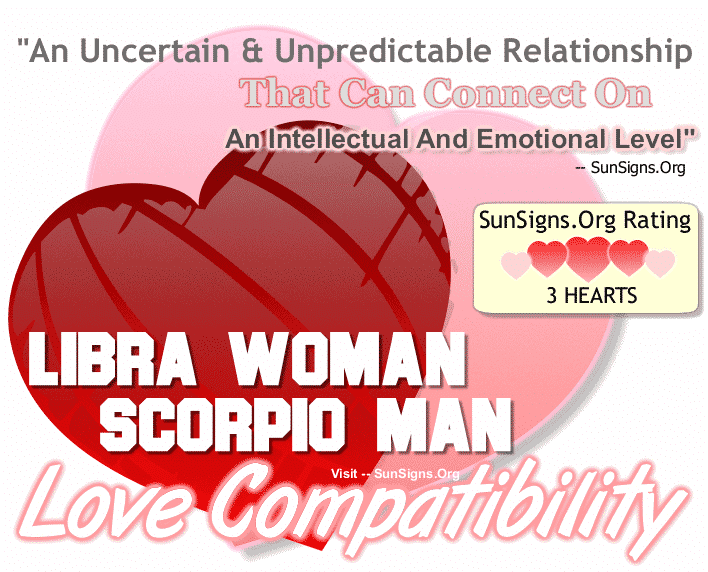 Libra Woman Scorpio Man Love Compatibility