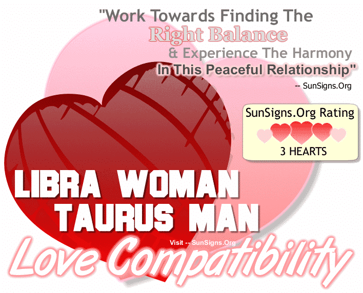 Libra Woman Taurus Man Love Compatibility