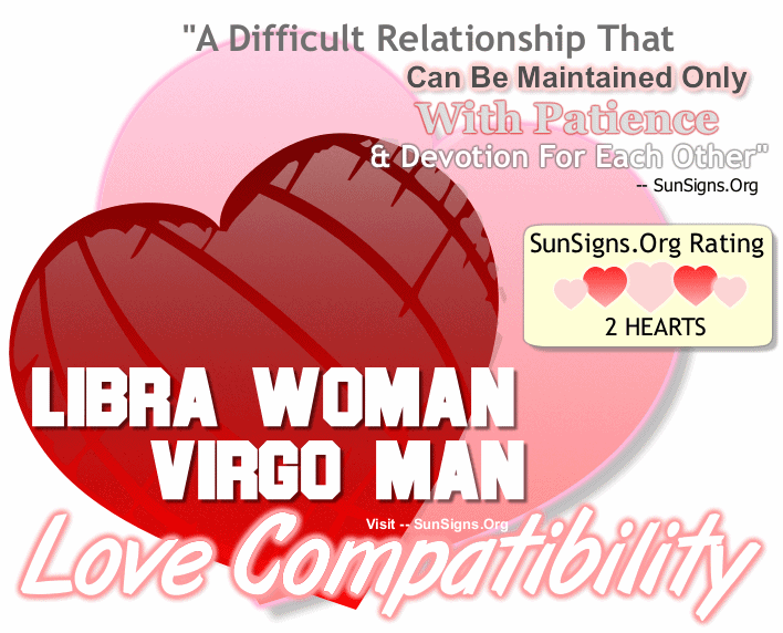 Libra Woman Virgo Man Love Compatibility