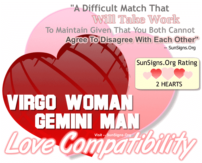 Virgo Woman Gemini Man Love Compatibility
