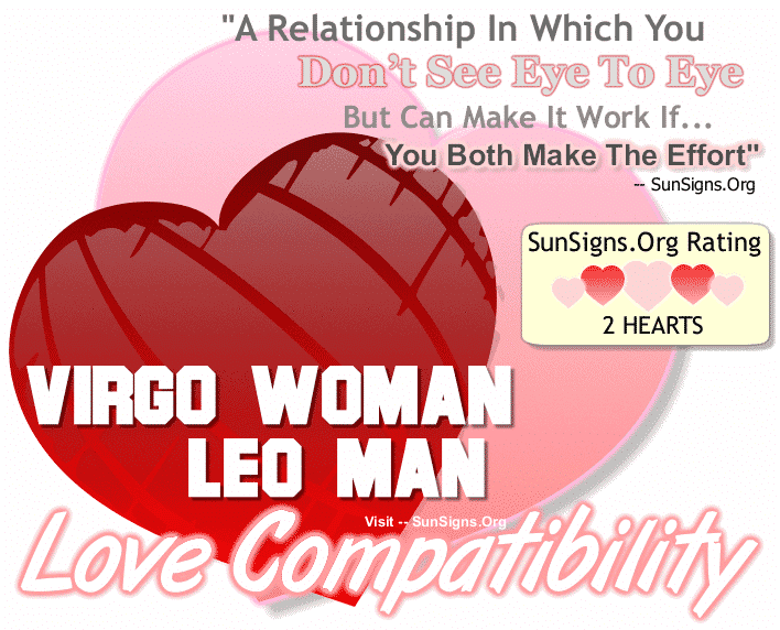 Virgo Woman Leo Man Love Compatibility