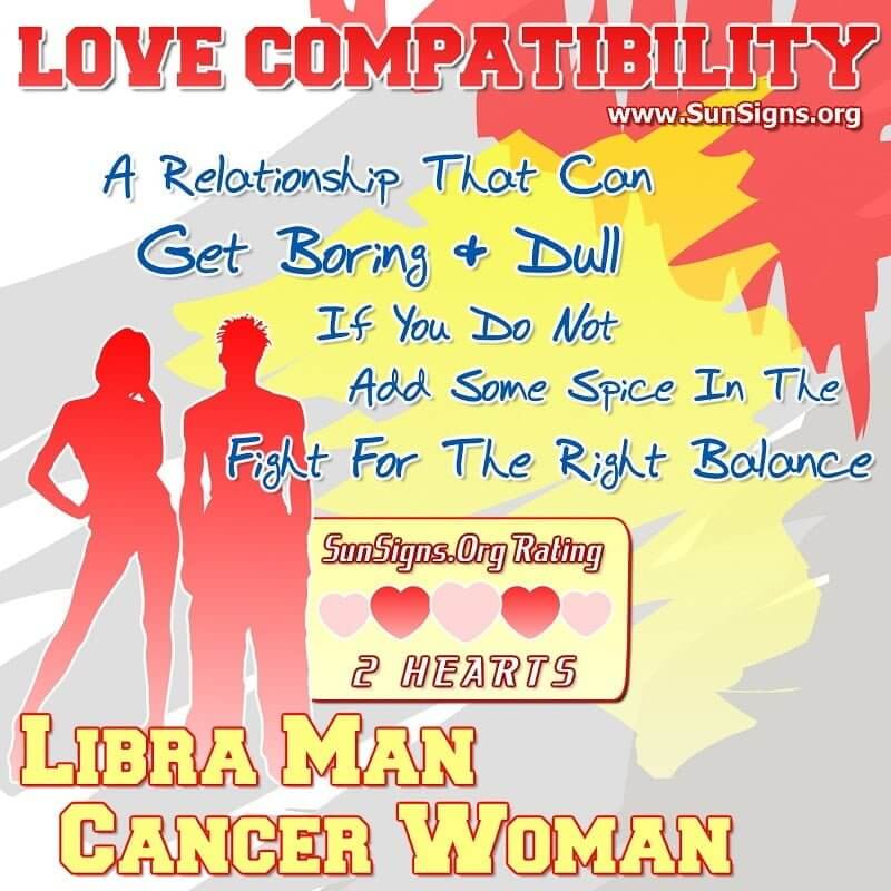 libra man cancer woman