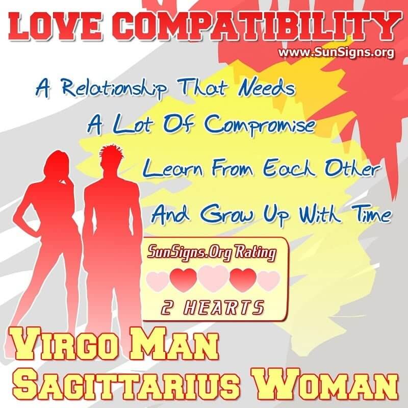 virgo man sagittarius woman
